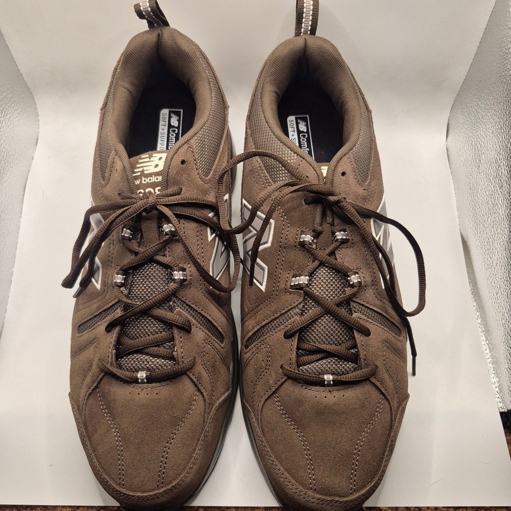 New Balance 608 ABZORB Comfort Cushioning Brown Suede Sneakers Mens 15 4E